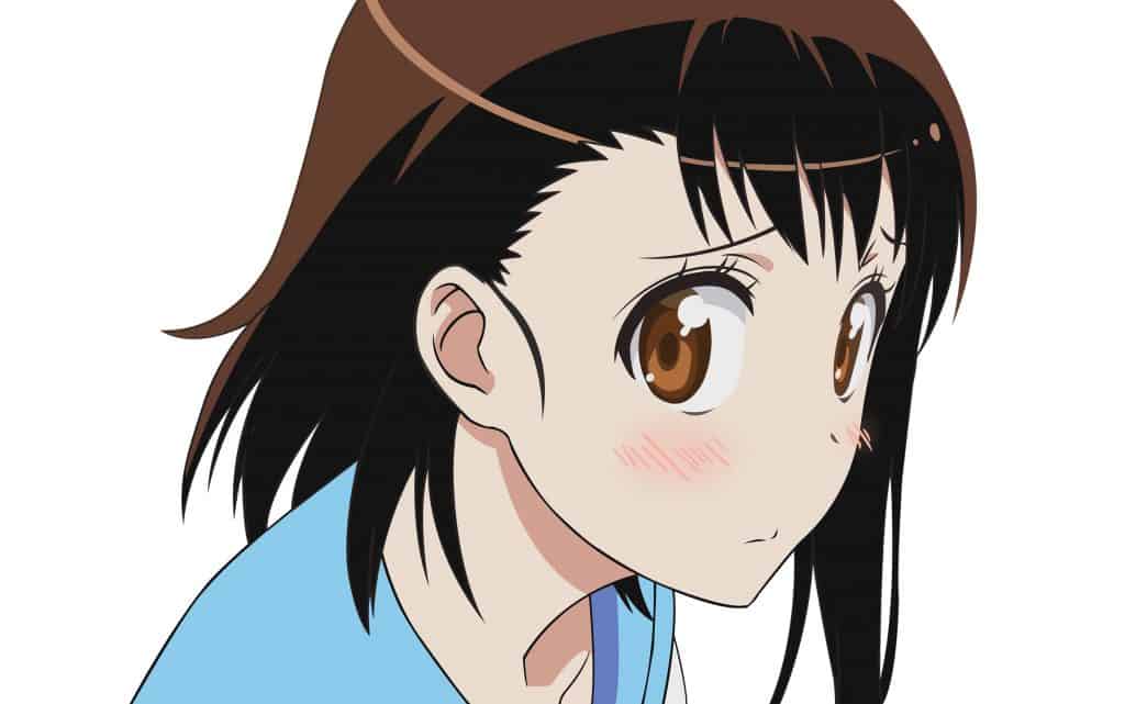 Anime girl tóc đen mắt tròn