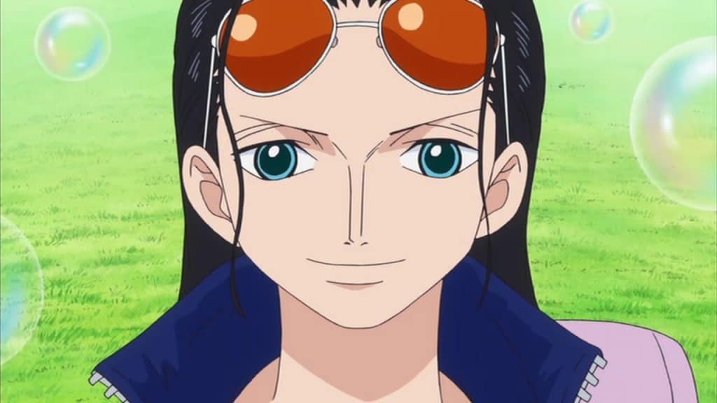 Anime girl tóc đen mắt xanh