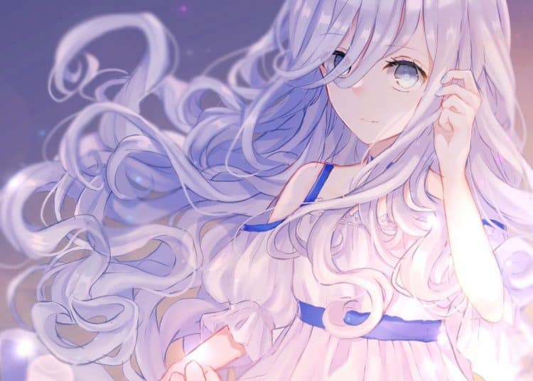 Hình ảnh anime girl tóc trắng cuốn hút ấn tượng đẹp nhất