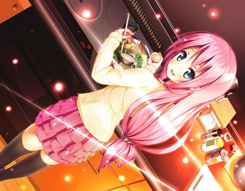 Nhân vật nữ Anime tóc hồng